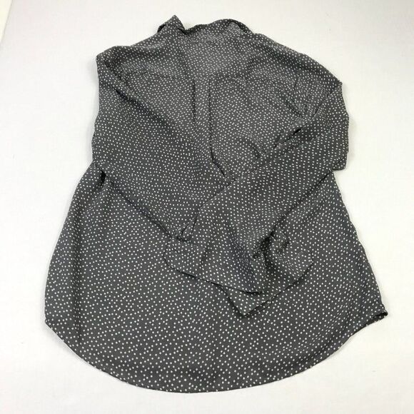 Ann Taylor Womens Button Down Blouse Diamond Print Long Sleeve Workwear Small - Picture 10 of 12